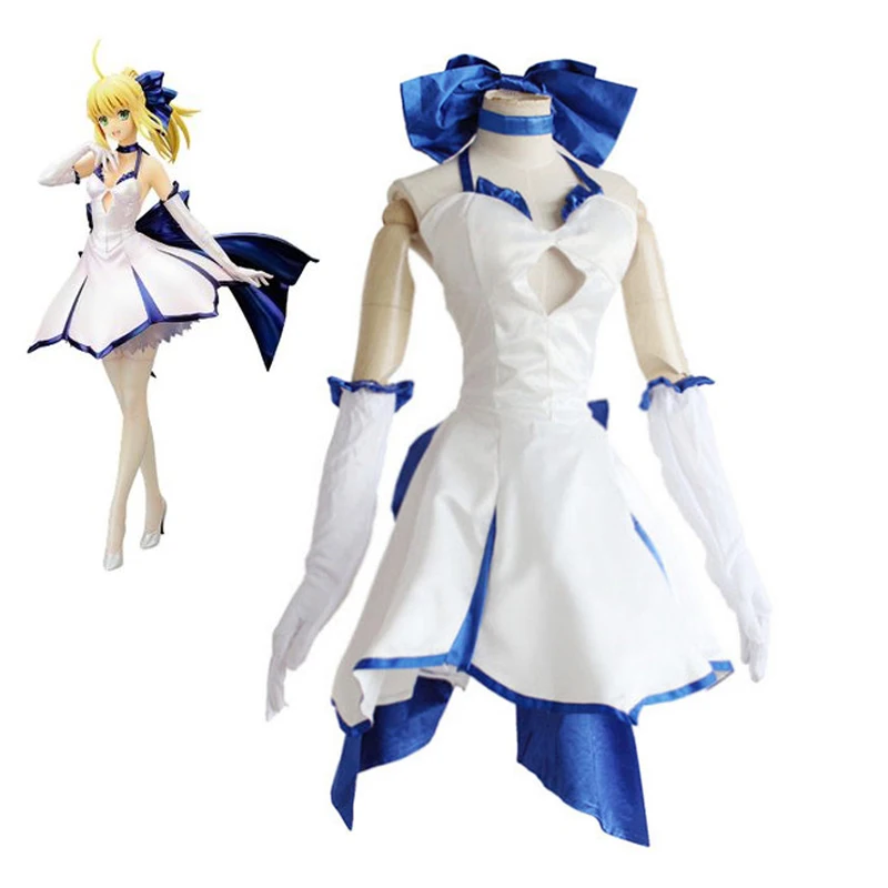 

Fate Zero Saber Lily Cosplay Costume Girls Halloween Party Cospaly Costume Women/female Carnival Cosplay Clothing 89