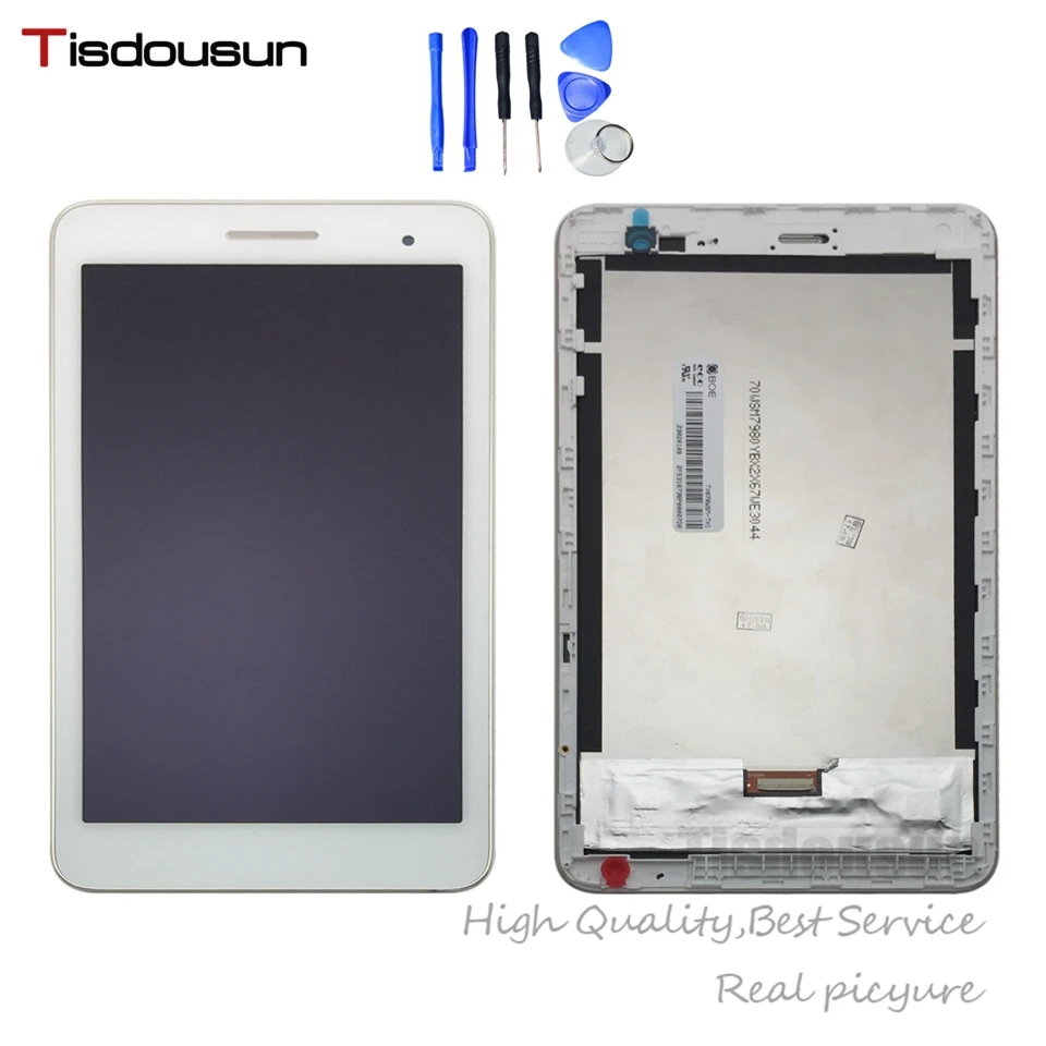 Для Huawei Honor Play Mediapad T1 701 701W сенсорный экран дигитайзер стеклянный датчик + рамка