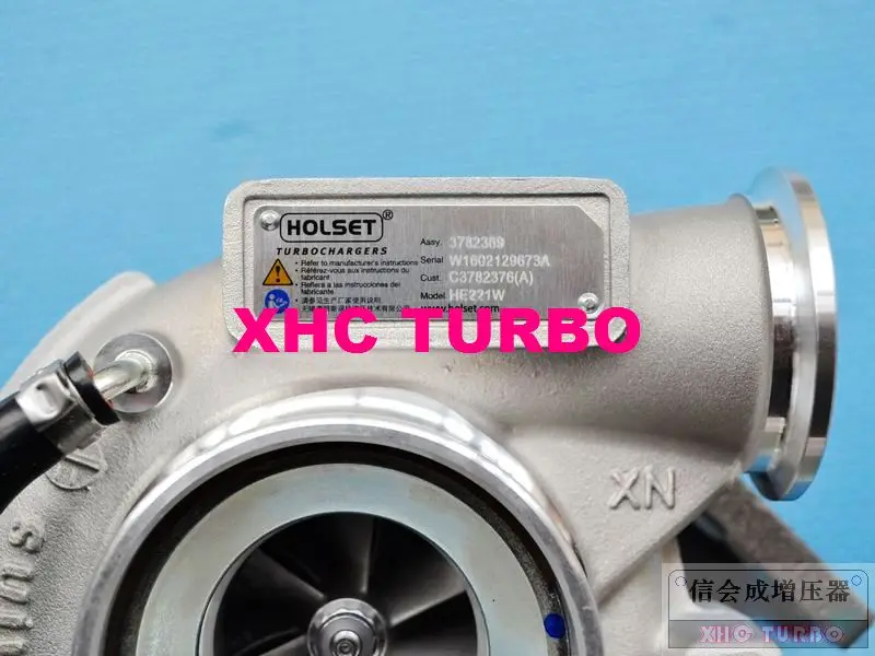 Новый оригинальный Турбокомпрессор HE221W/2834301 3782369 3782373 для CUMMINS двигателя ISDe140 4.5L