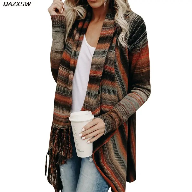 

Женский кардиган в богемном стиле с кисточками, свободная повседневная винтажная куртка в Европейском стиле, осень-весна 2019