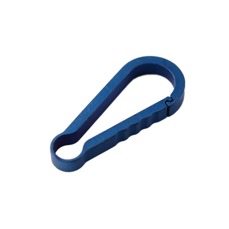 small blue Открытый EDC титановый брелок для рюкзака Пряжка мини висячая Пряжка большой и маленький для 25 кг прочный креативный круглый дизайн загрузки - Цвет: small blue