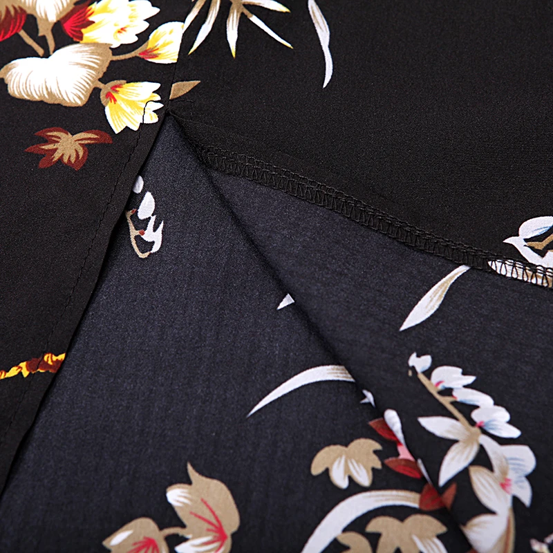 Женское платье с высокой талией GLO STORY облегающее цветочным принтом и рюшами