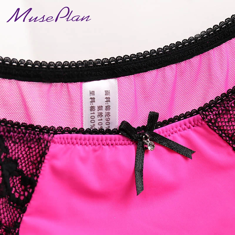 Женские сексуальные кружевные трусики бесшовные из дышащего хлопка нижнее бельё
