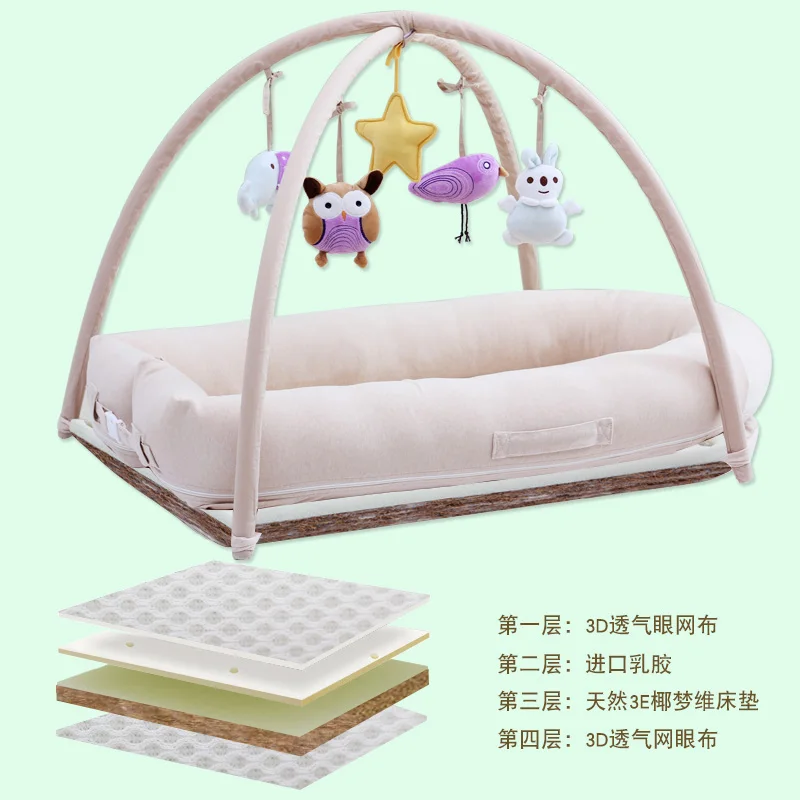 저렴한 다기능 휴대용 여행 아기 어린이 침대 그물 세트 3D 유기 면화 신생아 휴대용 침대 체육관 활동 Playmat 요람 저렴한 다기능 휴대용 여행 아기 어린이 침대 그물 세트 3D 유기 면화 신생아 휴대용 침대 체육관 활동 Playmat 요람
