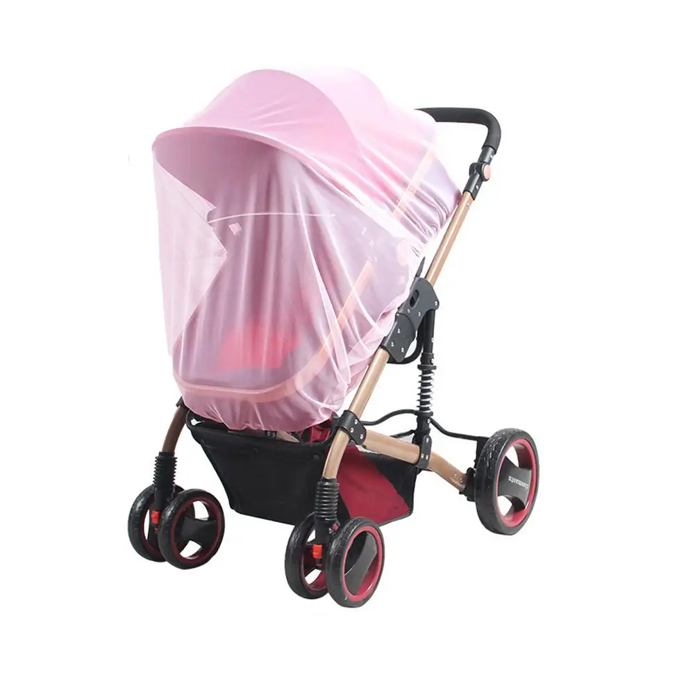 Универсальная однотонная полноразмерная москитная сетка для детской коляски