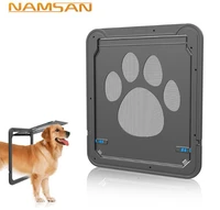 namsan magnetic dog screen door large inner size 12 x 14 auto lock lockable cat door kitten dog pet lock