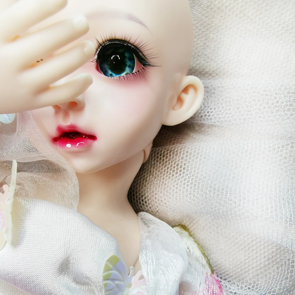 Глаза bjd 8 мм 10 12 14 16 18 20 22 синие лесные бездны акриловые кукольные Глазные яблоки 1/4