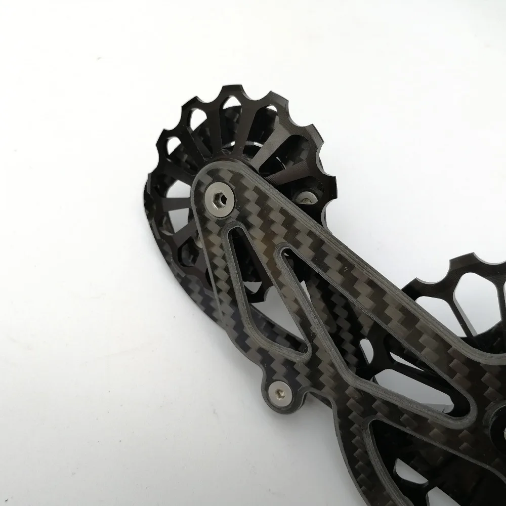 RACEWORK 17T велосипед углеродное волокно керамический подшипник Велоспорт шкив колеса Набор задний переключатель направляющее колесо для shimano R7000