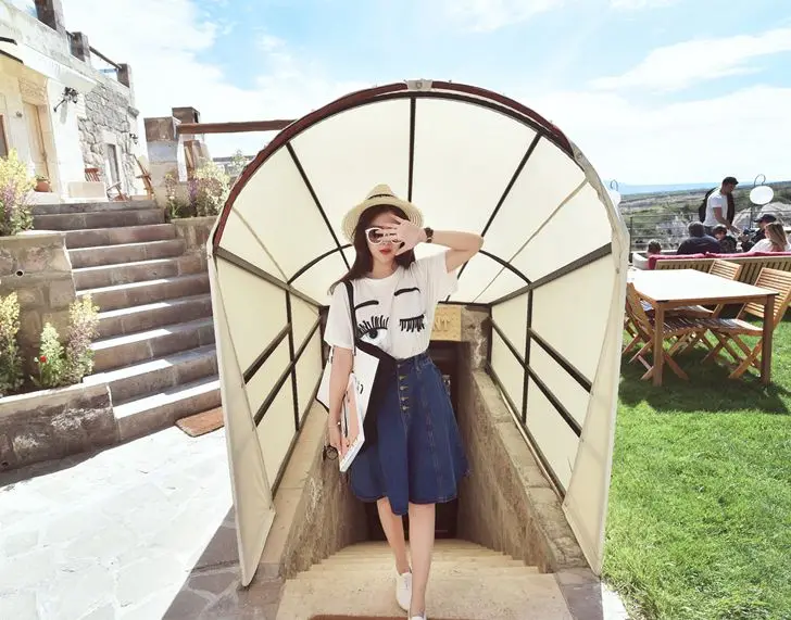 Летняя Новинка 2020 модная юбка пуховик с пуговицами длина до колена свободный