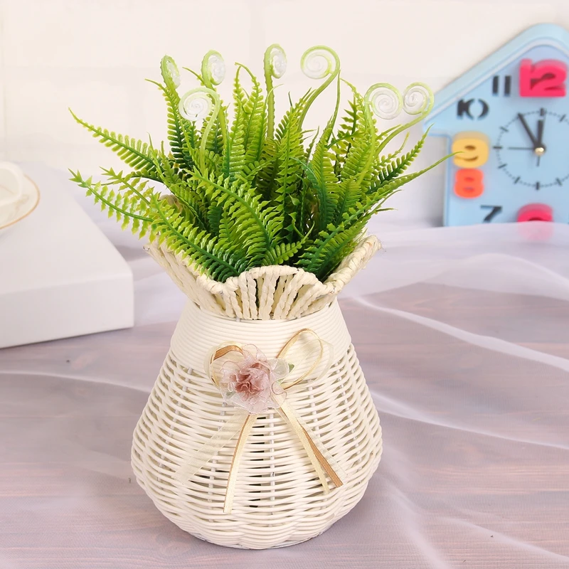 Абрикосовая 7 вилка трава гиппокампа цветок зеленая искусственные цветы для дома