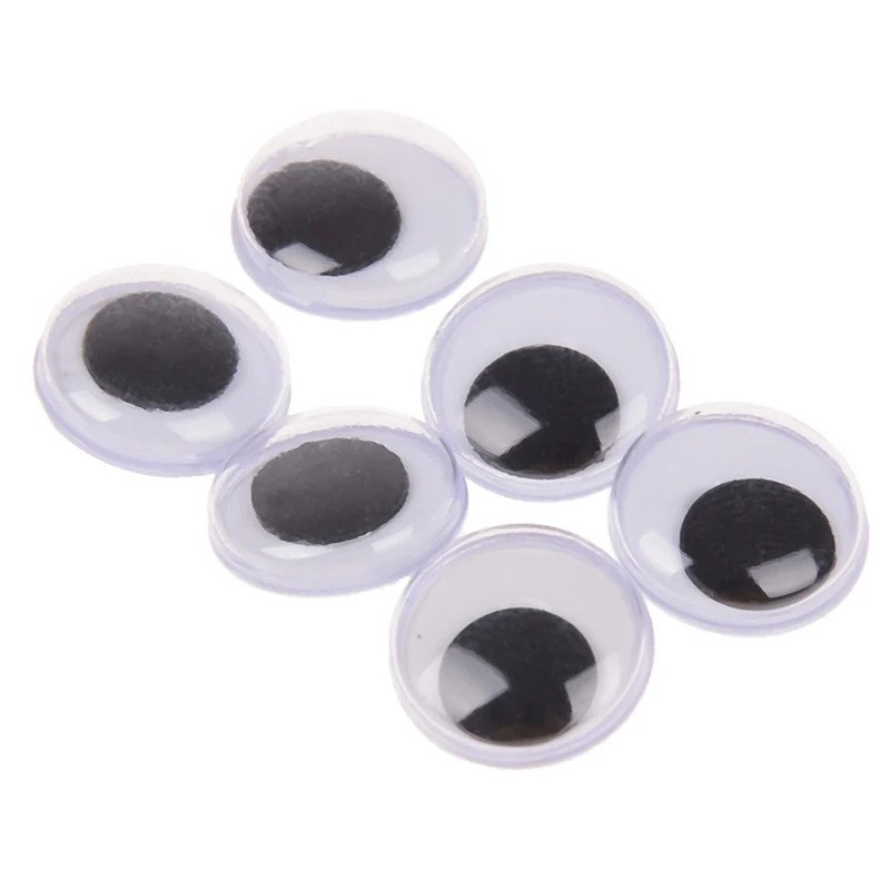 100 шт. куклы Googly черные глаза мягкие игрушки запчасти аксессуары 5/6/712 мм