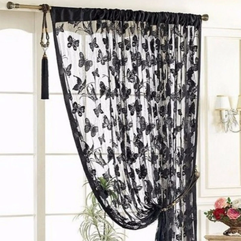 10 цветов бабочки Шторы веревочная пряжа окрашенная s твёрдое полиэстеровое для