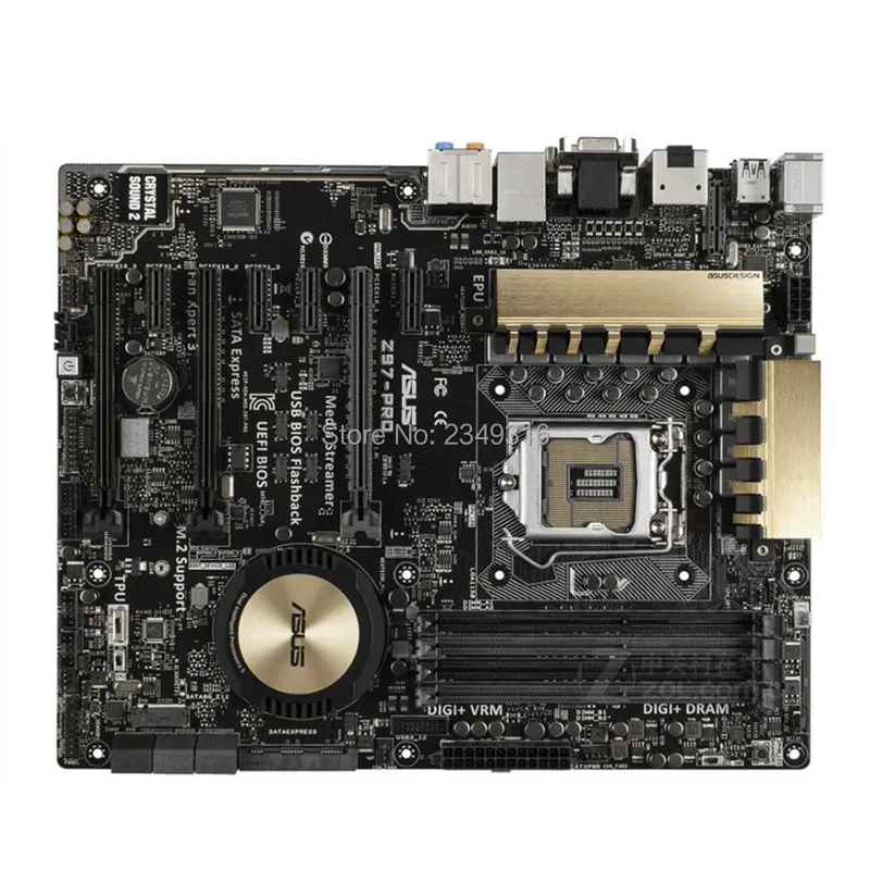 Для ASUS Z97-PRO оригинальная материнская плата разъем LGA 1150 DDR3 Z97 SATA3 USB3.0 рабочего