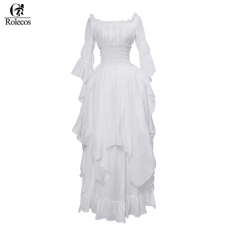 ROLECOS викторианское платье костюм эпохи Возрождения женское готическое ведьмы