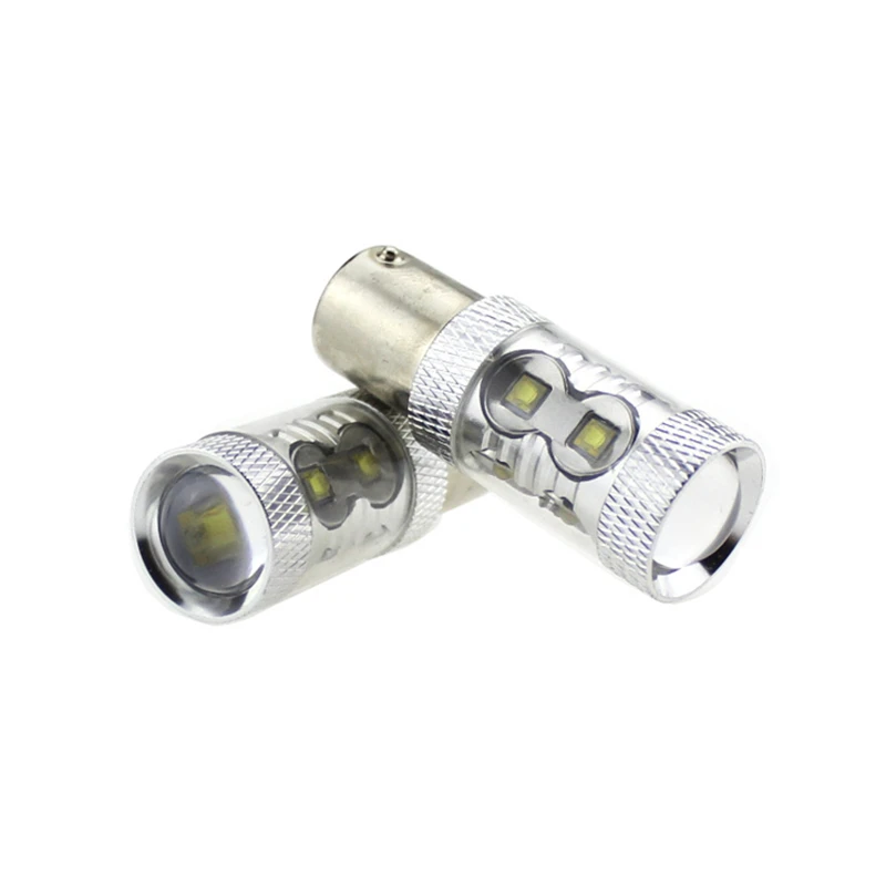 KEYECU 2X 12 в 50 Вт 10SMD 1156 1157 Белый Автомобильный стоп сигнал поворота обратный