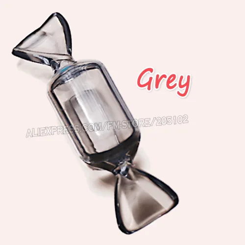 Grey 5 шт./лот, милая коробка для конфет, аксессуары для рукоделия, акриловый крошечный дисплей для хранения ногтей, художественные украшения, бусины, контейнер для рукоделия чехол - Цвет: Grey