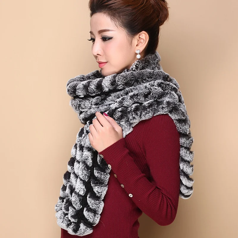 Рекс занавес новая зимняя шерсть вязать шарфы дикий женский корейский мода