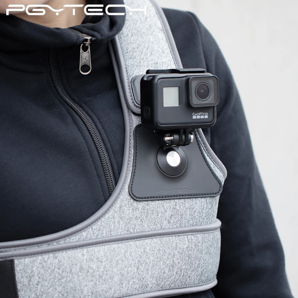 Нагрудный ремень для экшн камеры PGYTECH OSMO Dji Osmo Pocket Gopro Hero 7 6 Insta360 Sjcam аксессуары
