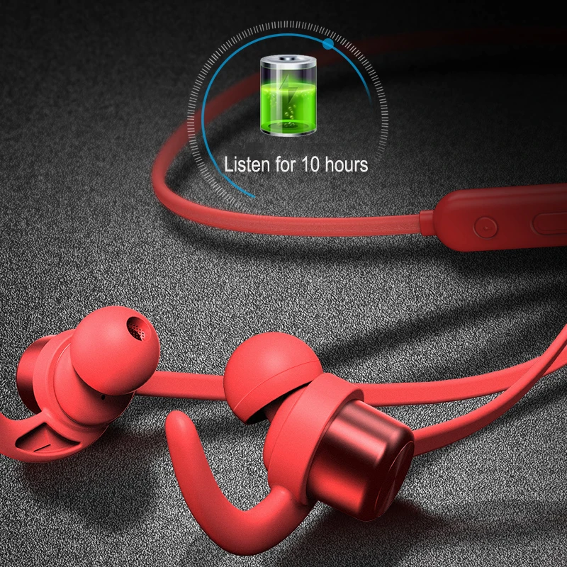 Беспроводные спортивные наушники Bluetooth IPX7 водонепроницаемые гарнитура с шейным