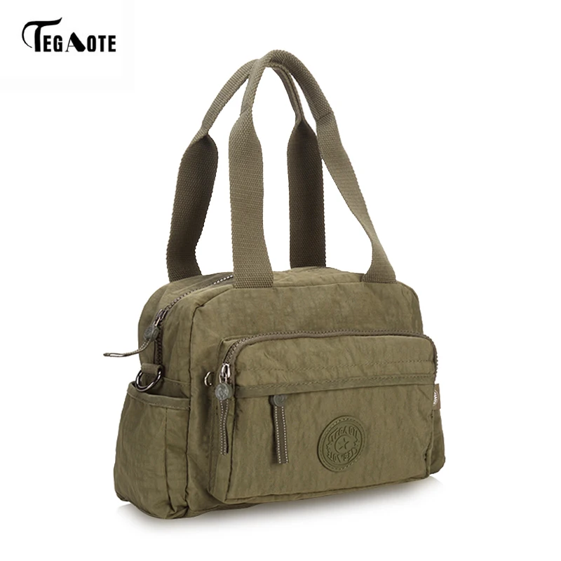 Tegaote Для женщин сумка нейлон сумки через плечо модные дамы Сумки Повседневное