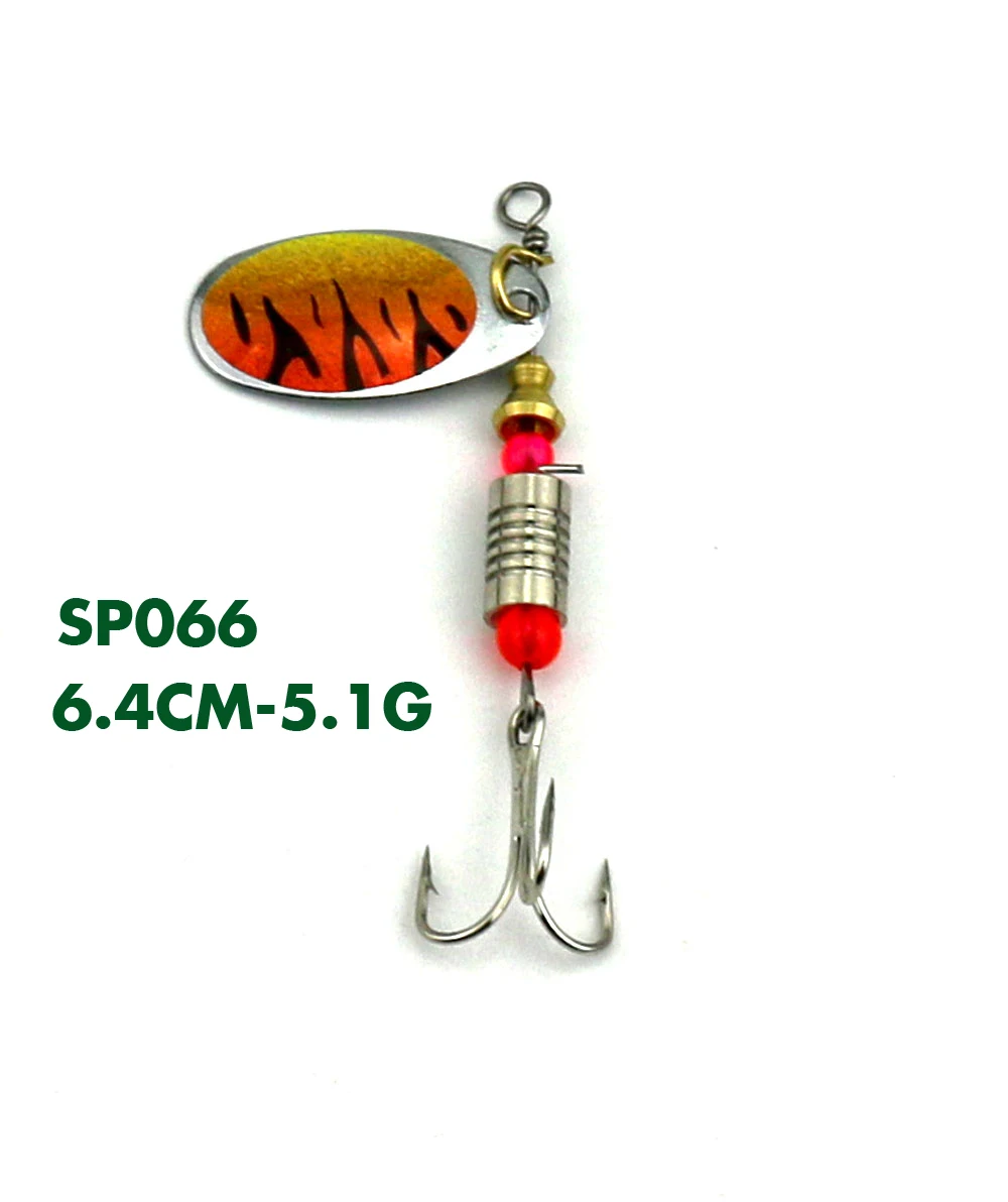 

HENGJIA 1PC Fishing spinner bait 3-9.9g spoon lure metal baits treble hook isca artificial fish wobbler feeder carp spinner bait