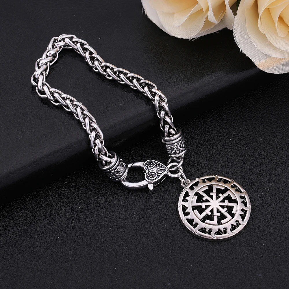 Skyrim Paganism славянский кулон браслет Solstice Wheel Солнечный символ солнца талисман