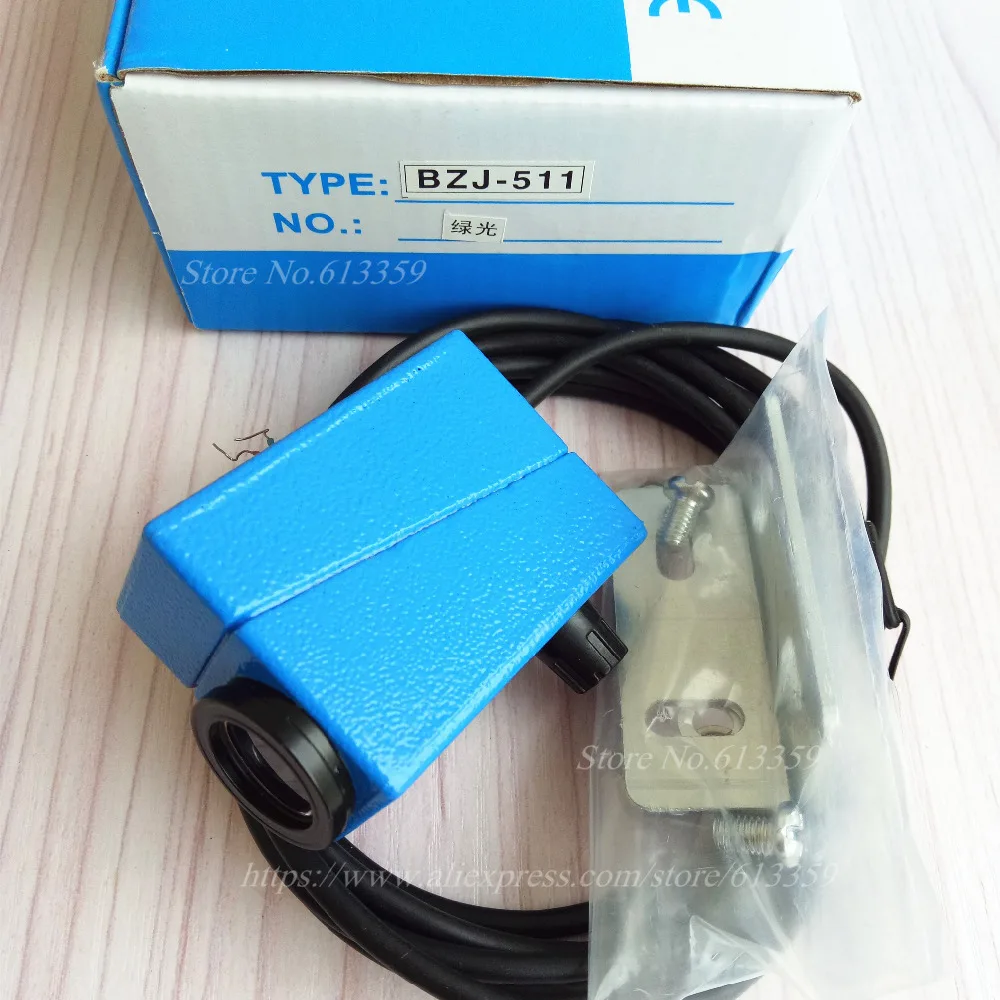 BZJ-511 Green NPN Color Code Sensor Packing Machine Mark Sensors Optical Switch | Электронные компоненты и