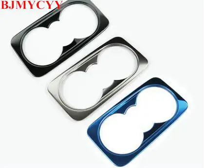 BJMYCYY Car Chrome Matte Rear Water Cup Holder Frame Trim Sticker for Ford New Escape Kuga 2017 | Автомобили и мотоциклы