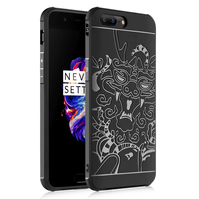 Красивая девушка счастливой жизни для OnePlus 5 Чехол 3D Дракон силиконовая крышка