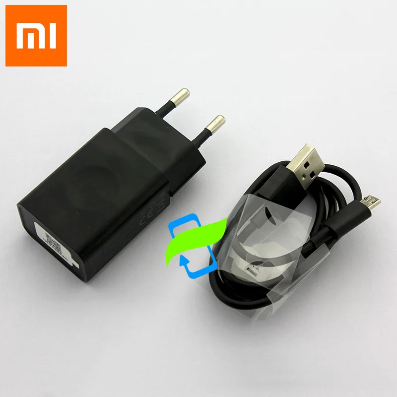 Адаптер питания Xiao mi EU 5 в 1 А, настенное зарядное устройство, красный mi Note4 mi cro, usb-кабель для Xiaomi mi 1 2 3 4, красный mi 1 2 3 Note 2 3 4 4x