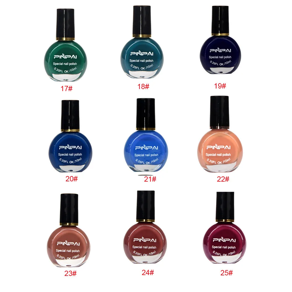 26 Color Nail Polish Printing Oil Solid Beauty UV Gel Colored Gels For Nails Art Stencils Stamping Plates Manicure | Красота и