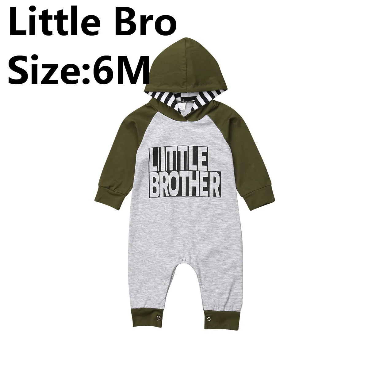 Size 6M Коллекция года, Повседневная теплая хлопковая одежда Детские толстовки с капюшоном для маленьких мальчиков комбинезон с капюшоном для маленьких мальчиков, топы, одежда для мальчиков осенняя одежда От 0 до 6 лет - Цвет: Size 6M