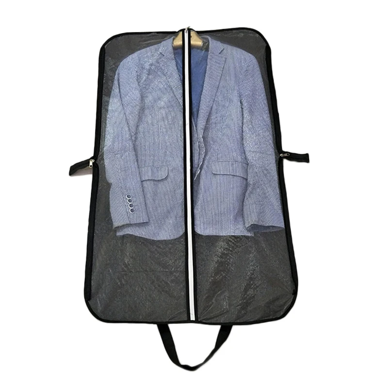 Портативный дорожный пылезащитный чехол на молнии для одежды курток рубашек