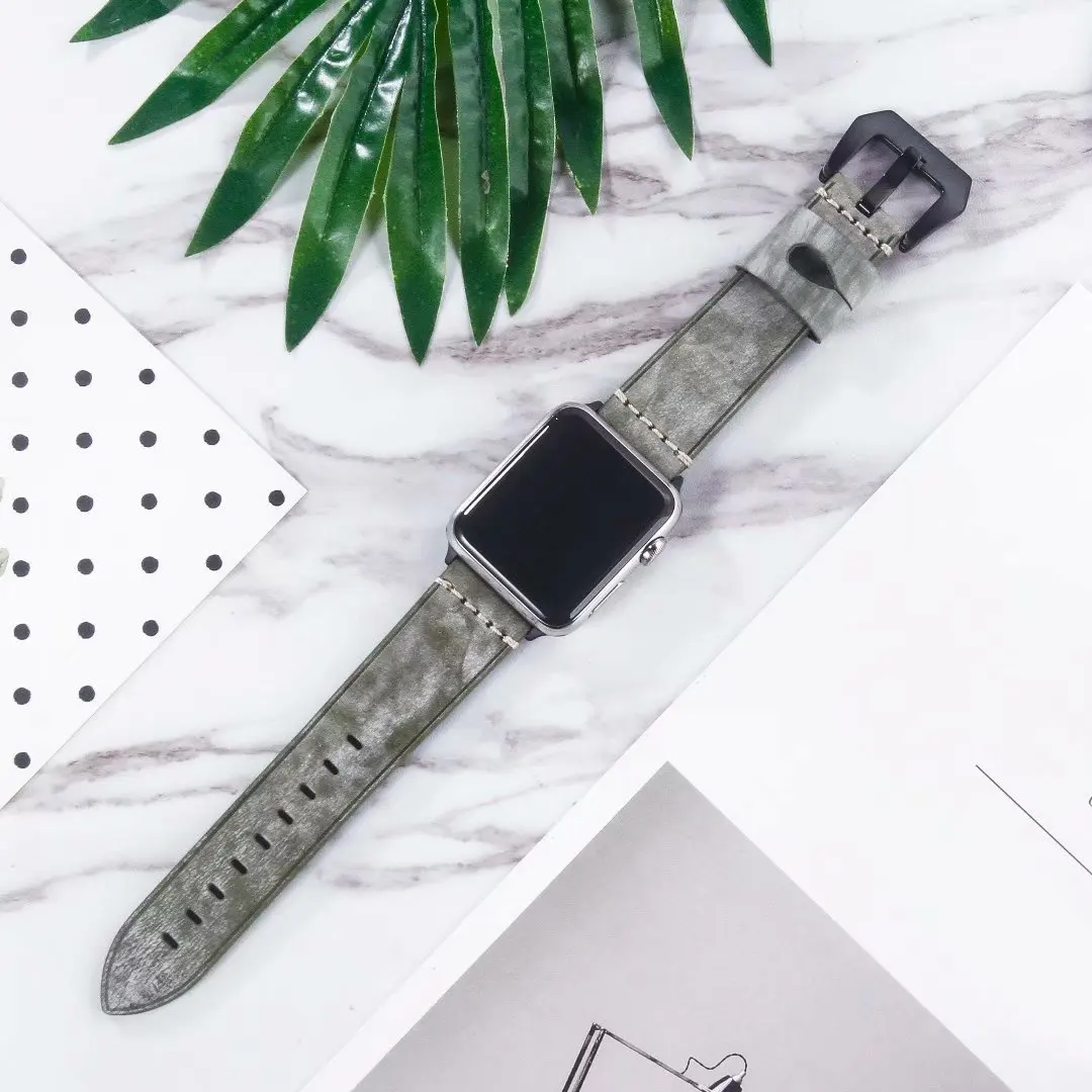 Кожаный ремешок для apple watch band 42 мм 38 iWatch 44 40 браслет iwatch 4 3 21 аксессуары серии 5 |