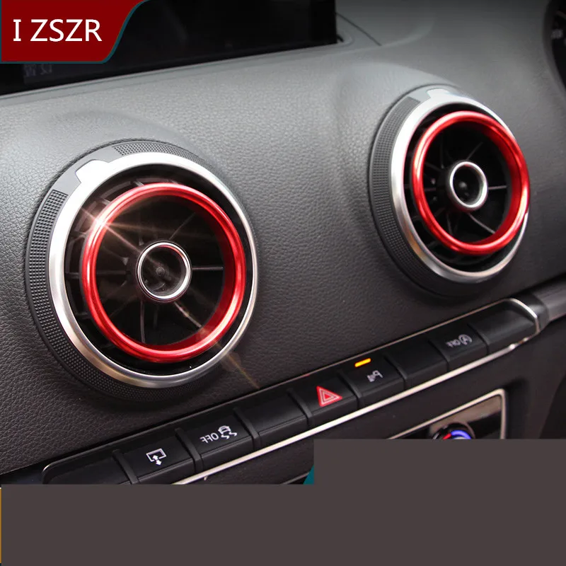

4PCS /SET Red / Blue / Gold Air Outlet Dcorated Frame For Audi A3 2014-2017 Z2EA946
