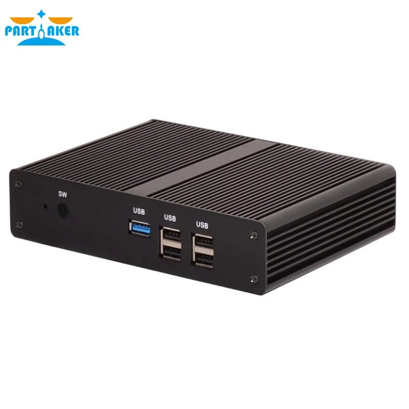 Причастник P4 Barebone PC Intel четырехъядерный процессор J1800 J1900 безвентиляторный