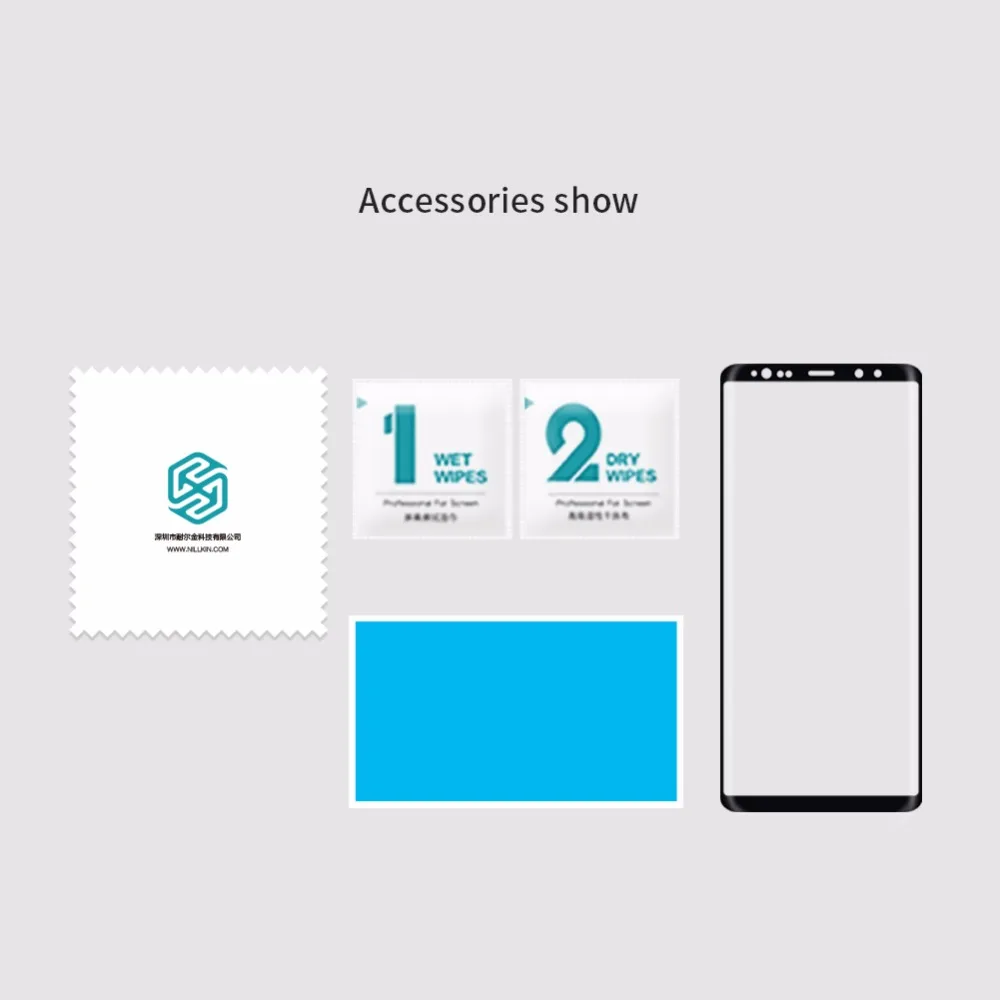 NILLKIN для Samsung Galaxy Note 8 3D 0.1 мм полное покрытие AP + Pro взрывозащищенные мягкие