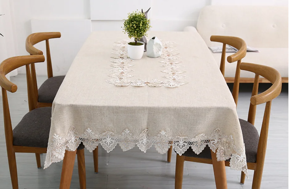 Бесплатная доставка пасторальная полотняная скатерть много размеров хлопковая