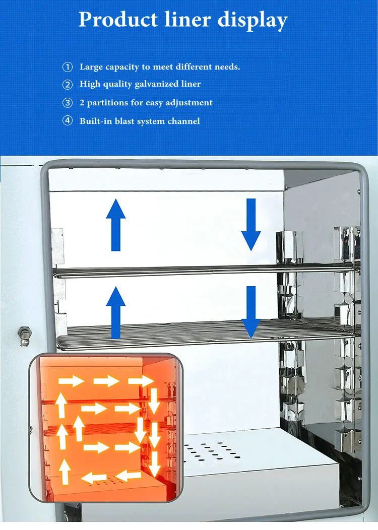 Multifunctional stainless steel inner tank intelligent electric heating constant temperature drying oven chemical laboratoryoven