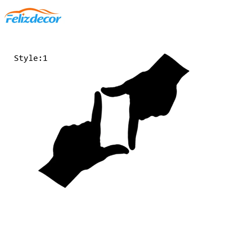 White Black 2 Style Sign Language Decal Car Stickers Window Hand Sticker Vinyl Decals Decor Photography Gesture L762 |