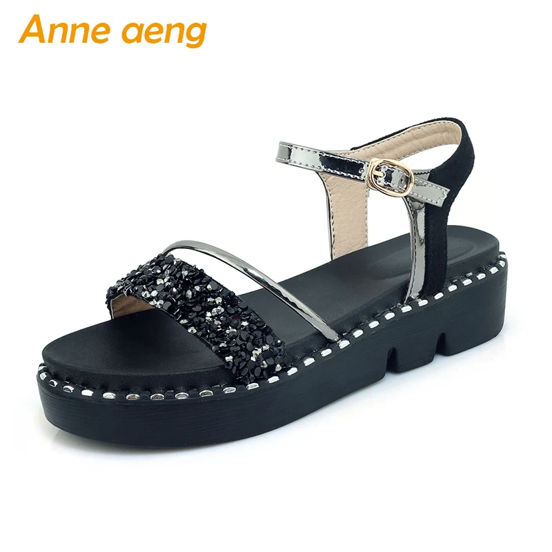 Новинка 2018 года летние женские босоножки на танкетке повседневная обувь