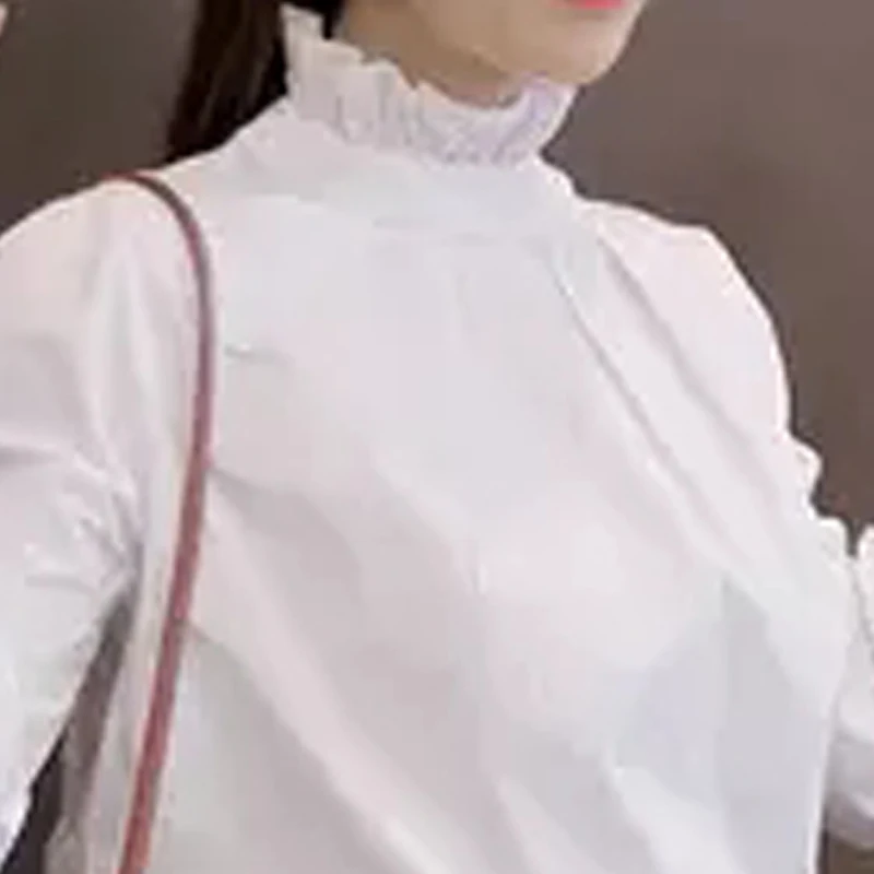 Рубашка женская белая с длинным рукавом p100|autumn shirt|shirt femalewomen spring |