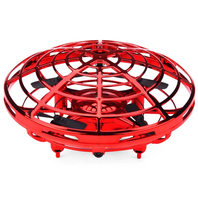 KUONGSHUN Anti-collision Hand UFO Ball Flying Aircraft RC Toys Hand-Controlled Suspension Induction Drone For Child | Электронные