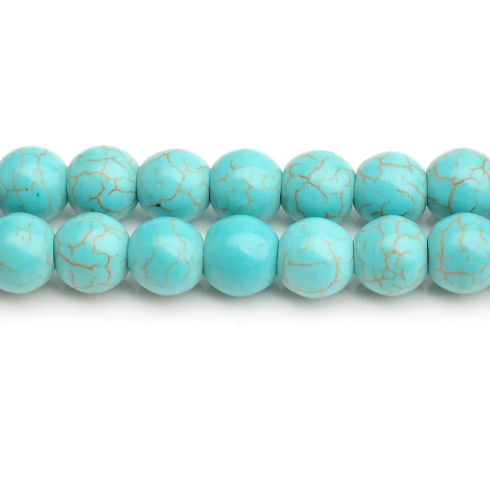 Гладкий натуральный камень белый синий пурпурно-красный черный бирюзовый круглые бусины 15-дюймовая нитка 4 6 8 10 12 ММ Выберите размер для создания ювелирных изделий.