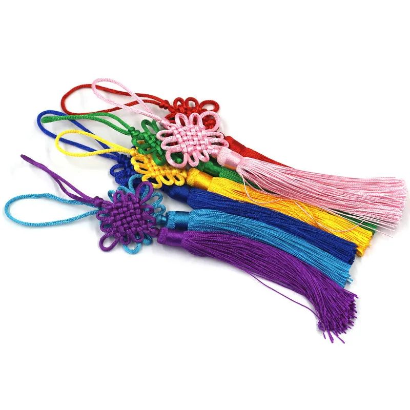

Hot 5pcs/lot China knot tassel accessories Decoration manual accessories material festival gifts children hang pendant supplies