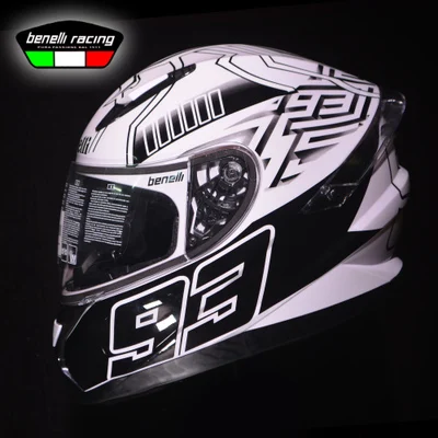 Benelli гоночный мотоциклетный шлем четыре сезона для мужчин и женщин электрический гоночный автомобиль шлем крышка шлем - Цвет: 1
