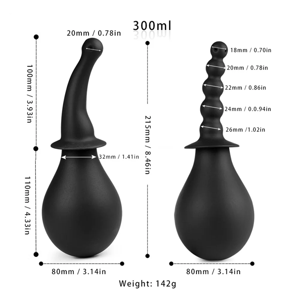 Anal Vaginal Cleaner Douche Enema syringe Stream Butt Plugs Anus Washer Intimate Erotic Shower Adult Sex Toys For Men Women |