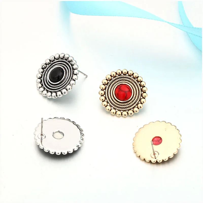 Shineland винтажные антикварные bijoux трендовые красный черный камень из смолы