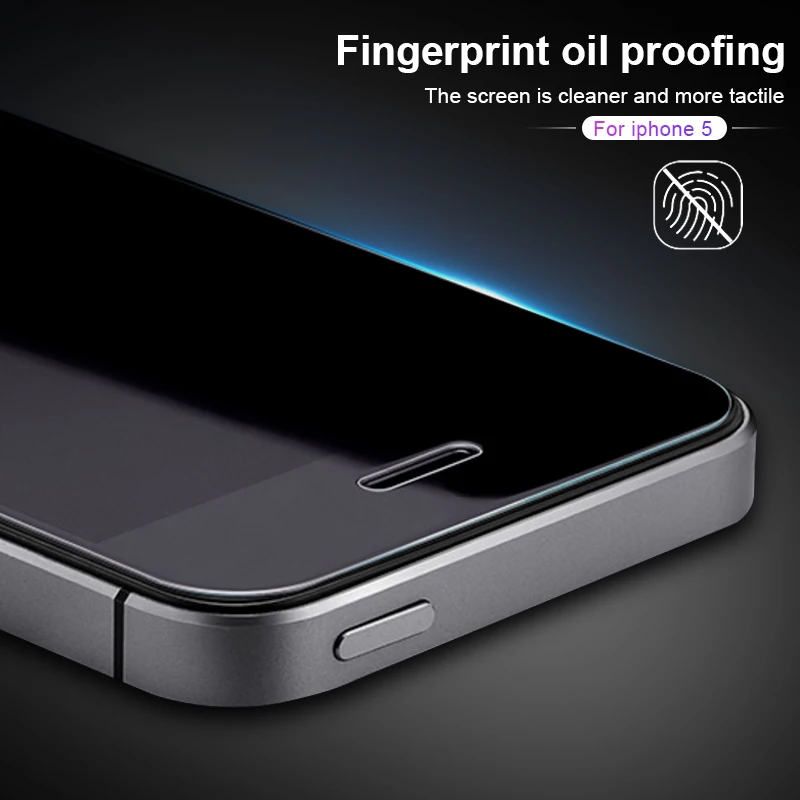 BXE ультратонкое закаленное стекло синего света для iPhone 5S 5 SE защита экрана 9H