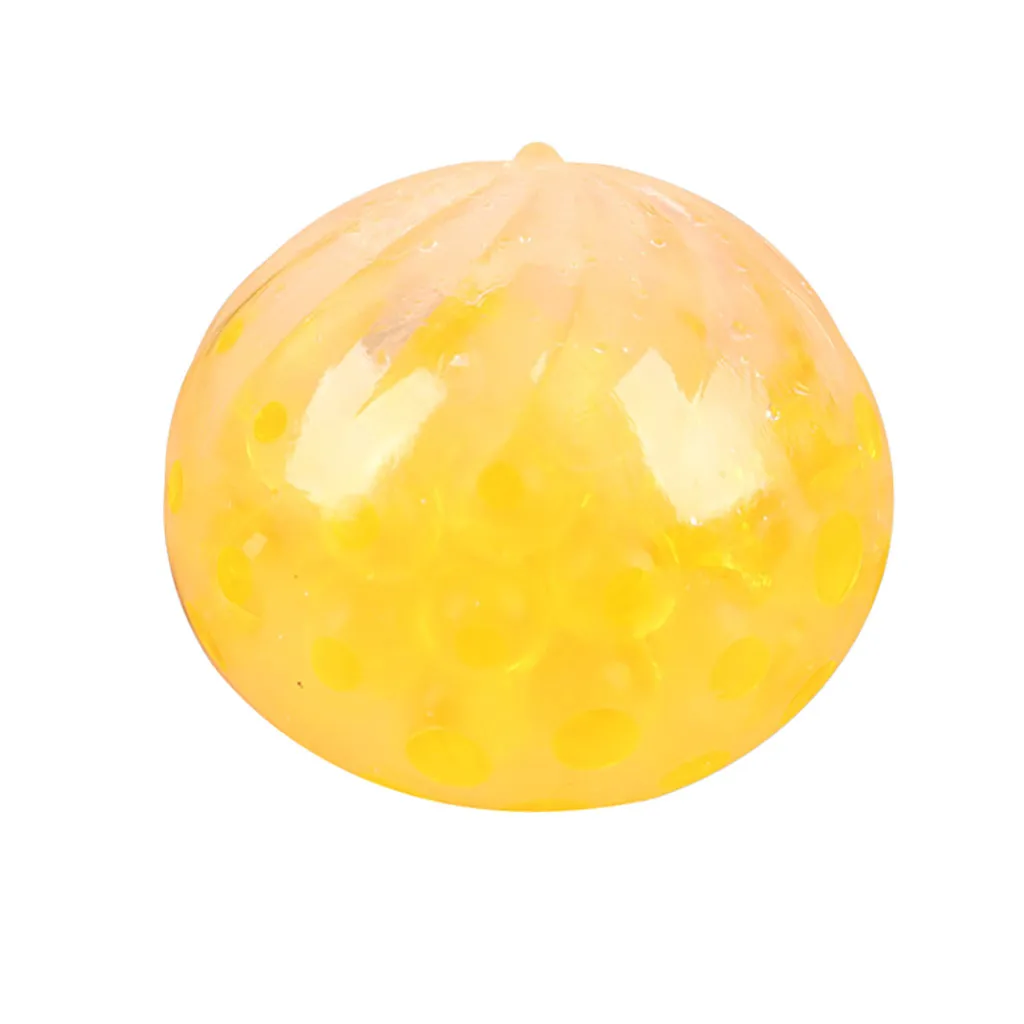 Yellow Игрушечные лошадки для детей милые губчатая шарик воды Сжимаемый мячик булочка игрушечные лошадки Мячик с водой внутри антистресс Vent игрушка для детей и взрослых - Цвет: Yellow